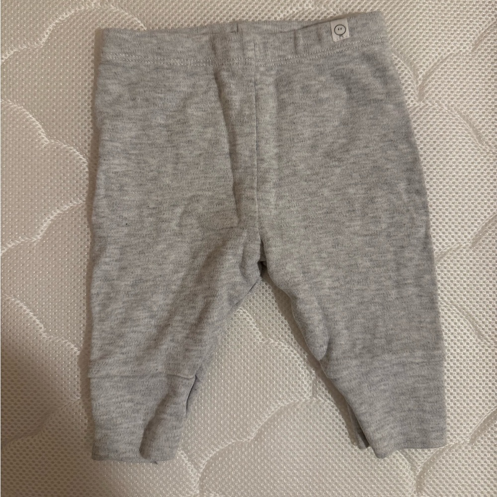 Baby Mori Gray Baby Leggings